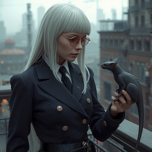 Lucid_Origin_A_young_woman_with_a_cold_gaze_straight_white_hai_2