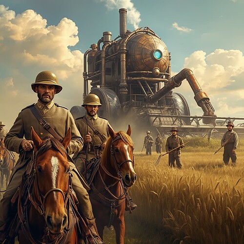 Lucid_Origin_WWI_soldiers_with_worn_leather_saddles_and_cavalr_3