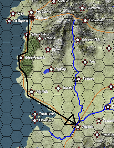 camino a altojardin desde la roca